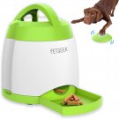 Treat Dispensing Dog Toys, Dog Food Dispenser with Dog Button Remote Control, Au
