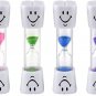 4 Pcs Toothbrush Timer Hourglass 3 Minute Sand Timer Smile Hourglass Timer for K