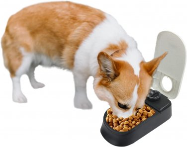 Automatic Pet Feeder, Auto Dog Dry Food Dispenser with Timer for Cats and Dogs (
