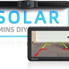 Solar Wireless Backup Camera with 4800Mah Battery, 3 Mins DIY Install, 7" 1080P