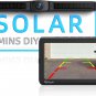 Solar Wireless Backup Camera with 4800Mah Battery, 3 Mins DIY Install, 7" 1080P