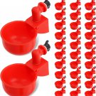 30 Pack Chicken Water Cup, Automatic Drinking Cups for Chickens, 3/8 Inch Thread