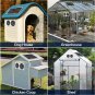 Solar Powered Fan, 15W Solar Fan for outside Greenhouse Shed Chicken Coop with 1