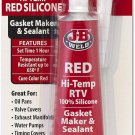 J-B Weld 31314 High Temperature RTV Silicone Gasket Maker and Sealant - Red - 3