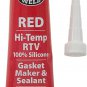 J-B Weld 31314 High Temperature RTV Silicone Gasket Maker and Sealant - Red - 3