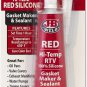 J-B Weld 31314 High Temperature RTV Silicone Gasket Maker and Sealant - Red - 3