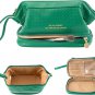 Large Makeup Bag,Double Layer Cosmetic Bag,Travel Makeup Bag,Leather Makeup Bag,