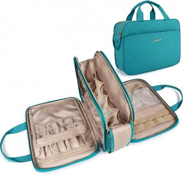 Large Toiletry Bag, Travel Makeup Organizer Water-Resistant Makeup Cosmetic Bag