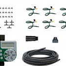 56318 Hanging Basket Flex-Mist Watering Kit with Hose-End Timer