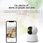 Wireless Security Camera, 2K IP Camera, AI Alerts of People and Pets, Wifi Home