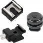 1/4 Inch Hot Shoe Mount Adapter and 1/4"-20 Screw Thread Cold Shoe Flash Stand A