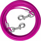 Dog Tie Out Cable 10/15/20/25/30 FT Dog Runner for Yard Steel Wire Dog Cable wit