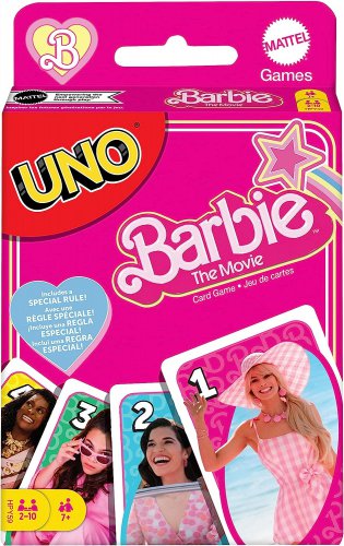 UNO Barbie the Movie Card Game, Inspired by the Movie for Family Night, Game Nig