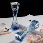 MIUVA Moving Sand Art Picture with LED Light,Quicksand Painting round Glass Sand