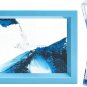 MIUVA Moving Sand Art Picture with LED Light,Quicksand Painting round Glass Sand