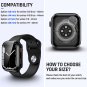 Goton 2 in 1 Waterproof Case for Apple Watch Screen Protector 40Mm SE 2Nd Gen Se