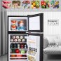 Refrigerator with Freezer 3.5 Cu.Ft with 7 Level Adjustable Thermostat Control 2