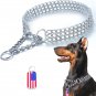 Dog Chain Collar Stainless Steel Adjustable Walking Collar Metal Cuban Link Dog