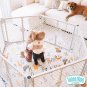 Superyard 6 Panel Baby Play Yard/Barrier & Wall Mount Kit, Made in USA: Extra Wi