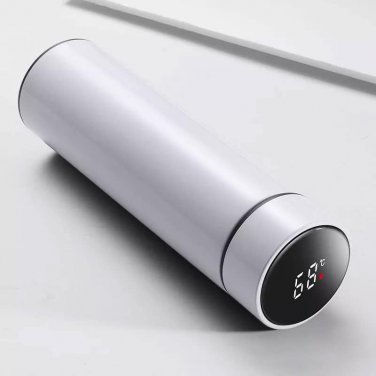 500Ml Thermos Stainless Steel Double Wall Vacuum Flask Smart Water Bottle with L