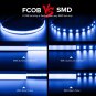 BTF-LIGHTING FCOB COB Blue Color Flexible High Density Uniform Light LED Strip 4