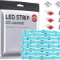 BTF-LIGHTING FCOB COB Blue Color Flexible High Density Uniform Light LED Strip 4