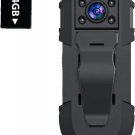 Mini Body Camera 64GB Spy Nanny Cam HD 1080P Hidden Body Camera with Night Visio