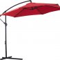 10Ft Cantilever Patio Umbrella, Offset Hanging Outdoor Table Umbrella with Tilt