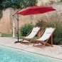 10Ft Cantilever Patio Umbrella, Offset Hanging Outdoor Table Umbrella with Tilt