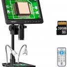 DM209 2K HDMI Digital Microscope, 1200X Coin Microscope with 7” IPS Screen, 26MP