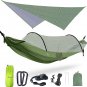 Camping Hammock with Net Tent and Rain Fly Tarp, Double Portable Hammock, 2 Pers