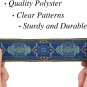 SEWDIYTR Jacquard Lace Trim Blue Vintage Embroidered Woven Lace Ribbon for Sewin