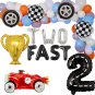 Two Fast Birthday Decorations, Two Fast Banner, Race Car Balloon Arch Garland Ki