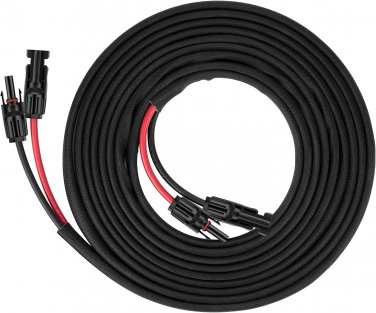 Twin Wire Solar Panel Extension Cable - 30Ft 10Awg(6Mm&Acirc;&sup2;) Solar Extension Cable w