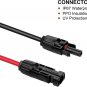 Twin Wire Solar Panel Extension Cable - 30Ft 10Awg(6Mm&Acirc;&sup2;) Solar Extension Cable w