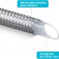 Refrigerator Water Line - 10 FT Premium Stainless Steel Braided Ice Maker Water