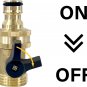 Garden Hose Shut off Valve - Quick Connect Garden Hose Fittings, Heavy Duty 3/4