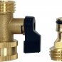 Garden Hose Shut off Valve - Quick Connect Garden Hose Fittings, Heavy Duty 3/4
