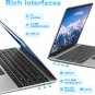 Laptop 12GB DDR4 256GB SSD, Intel Celeron Quad Core CPU, Lightweight Computer wi
