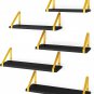 Fixwal Floating Shelves, Width 4.7 Inches Wall Mounted Shelves Set of 5, Rustic