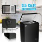 Chest Freezer Small Freezer Black Deep Freezers 3.5 Cu.Ft Compact Freezer Free-S