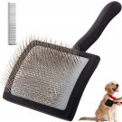 Pet Slicker Brush for Medium or Long Haired Dogs and Cats, Extra Long Pin Slicke