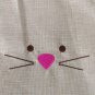 4 Pack Easter Bunny Basket with Handles Easter Bunny Bags for Kids Burlap Easter