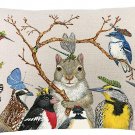 Black Yellow Brown Bird Rabbit Butterfly Dragonfly Lumbar Pillowcase Cotton Line