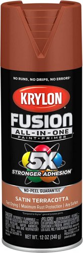 Krylon K02752007 Fusion All-In-One Spray Paint for Indoor/Outdoor Use, Satin Ter