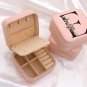 Travel Initial Jewelry Case Teen Girl Treasures Birthday & Graduation Gifts for
