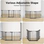 30"-80" Extra Wide Baby Gate, Dog Gate for House Stairs Doorways Fireplace, Auto