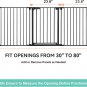 30"-80" Extra Wide Baby Gate, Dog Gate for House Stairs Doorways Fireplace, Auto