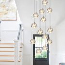98" H 14 Crystal Lights Modern LED Chandeliers for Foyer Living Room Raindrop Pe