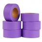 Geyyang Purple Flagging Tape 6 Pack, Non Adhesive Plastic Ribbon Neon Marking Ta